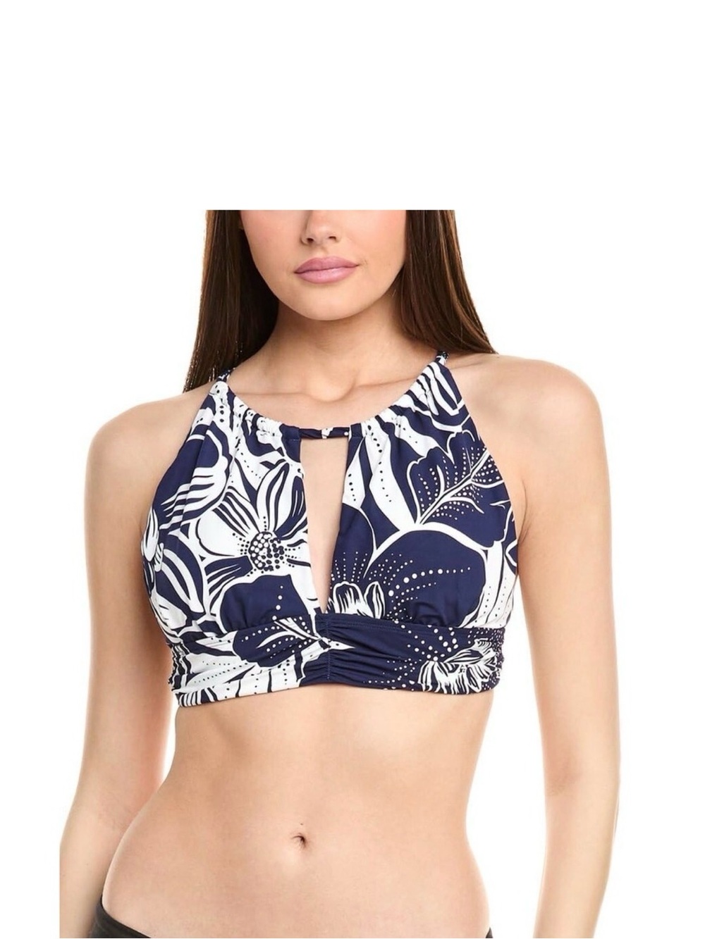 La Blanca playa high neck keyhole bikini top NWT size 10
